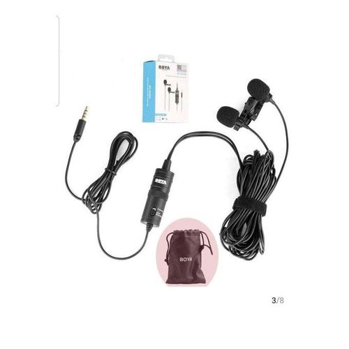 BOYA BY-M1DM Dual Lapel Mic For Audio Recording On Cameras And Smartphones