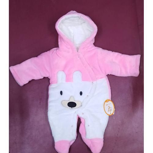 Fashion Rompers Heavy Romper Warm And Soft- pink