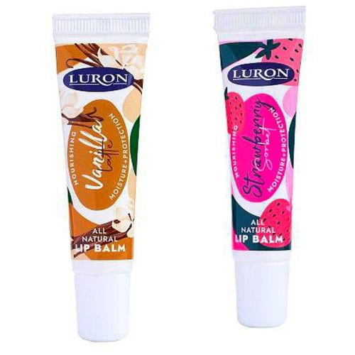 2pc Lip Balm Vanilla Latte+ Strawberry Sorbet Lip balm - natural intensely hydrate, soothe, relieve & repair your lips