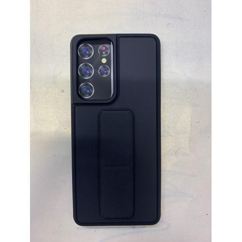 Samsung Galaxy S21 Ultra Phone Case, Kickstand Feature Flexible Silicone Cover with Built-in Stand for Second Device