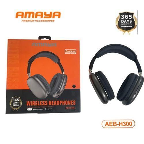 Amaya AEB-H300 Over-Ear Foldable design Headphones – Powerful Bass & Noise Isolation