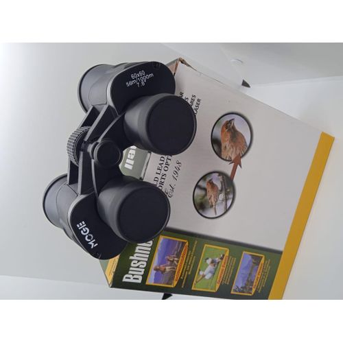 Bushnell 60x60 Wide-Angle HD Binoculars with Strong Optical Power for Bird Watching & Nature Viewing