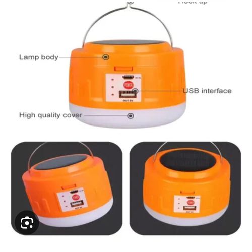 F17-125 Rechargeable Pumpkin Lamp – Portable LED Emergency & Camping Light