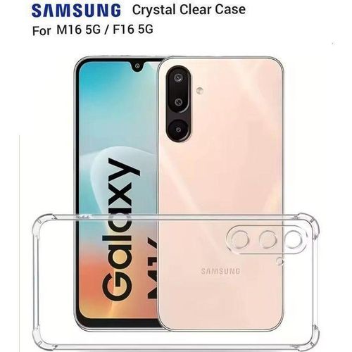 Samsung Galaxy F16 Crystal Clear Case – Anti-Yellow, Slim Fit, Shockproof Transparent Protective Cover