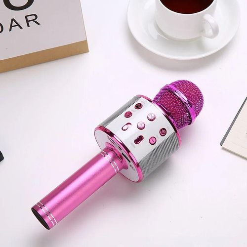 Portable Karaoke Mic with Stereo Speaker & Fun Singing Mode