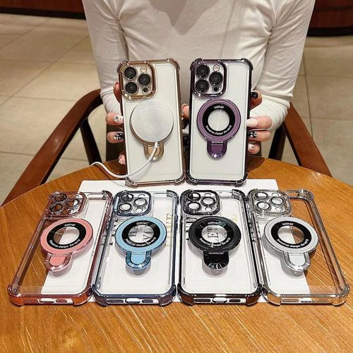 COLNEL MagSafe Case with Stand for Apple iPhone 12 Pro – Premium Magnetic Shockproof Cover with Built-In Kickstand (Black)