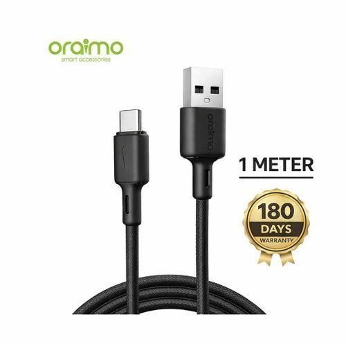 Oraimo Type-C USB Cable 1 Meter – Fast Charging & Data Sync, Ultra Durable