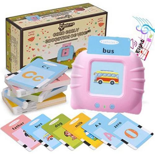 Early Education Learning Talking Flash Card Reader Device with English Cards