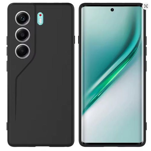 Camon 40 Black Silicone Premium and Heavy Protection Phone Case/ Cover