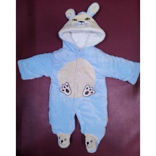 Fashion Rompers Heavy Romper Warm And Soft- Blue