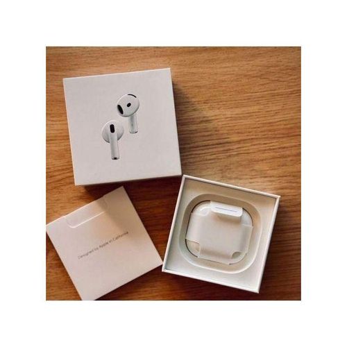 Apple AirPods 4th Generation Active Noise Cancellation Adaptive Audio Spatial Sound Long Battery Life Sweat Water Resistant Original Wireless Earbud
