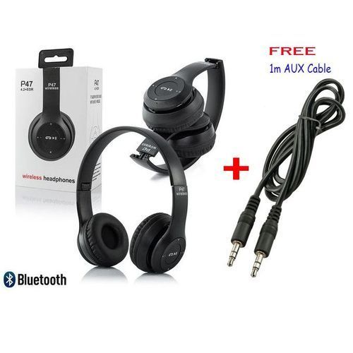 P47 Wireless Bluetooth 5.0 Music Headphone>>+ Gift