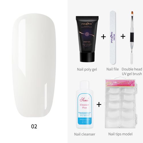 Poly Gel Kit:30ml Poly Gel Dual-Brush Mold Tips SlipSolution