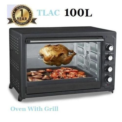 100L Electric Oven Conventional 2800W 4 Stage Switch Heating Selection Fan Assisted Oven 1 Yr Warranty