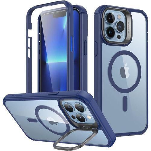 iPhone 14 Pro Case Compatible with MagSafe, Built-In Stash Stand Phone Case for Enhanced Functionality