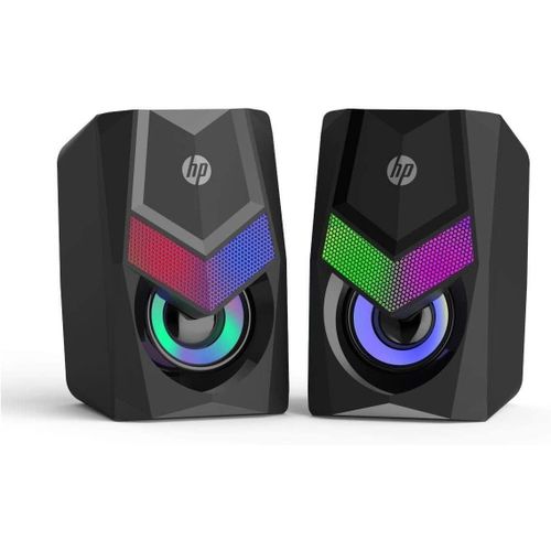 DHE-6000 LED Backlight Audio Player Multimedia Stereo Wired Desktop Speaker