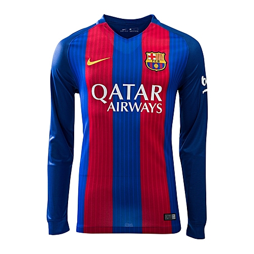 Generic FOOTBALL JERSEYS Barcelona Home Kit Jersey 16/17 Long Sleeve ...