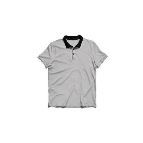 Grey Polo with black collar