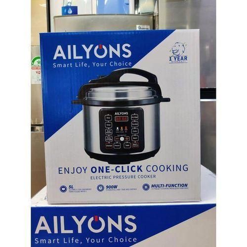 ectric Smart Steam Pot, 1000W Multi-Cooker, 7-in-1 Programmable Electric Pressure Cooker, 5L Capacity, Digital LED Display, Overheating Protection, Delay Timer black/Silver pressure cooker