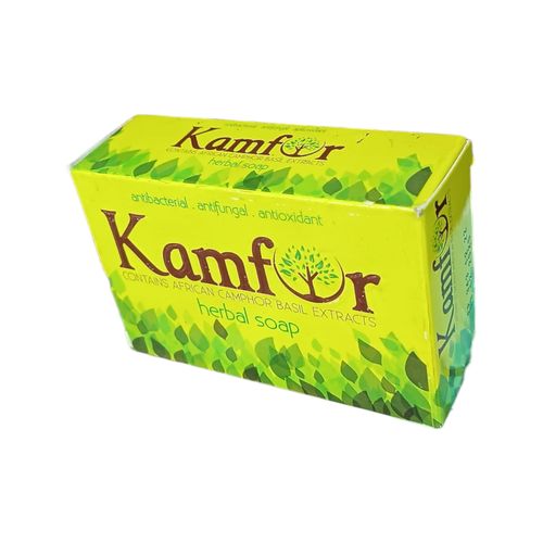 Herbal CAMPHOR BASIL SOAP ANTIBACTERIAL ANTIFUNGAL ANTIOXIDANT bc