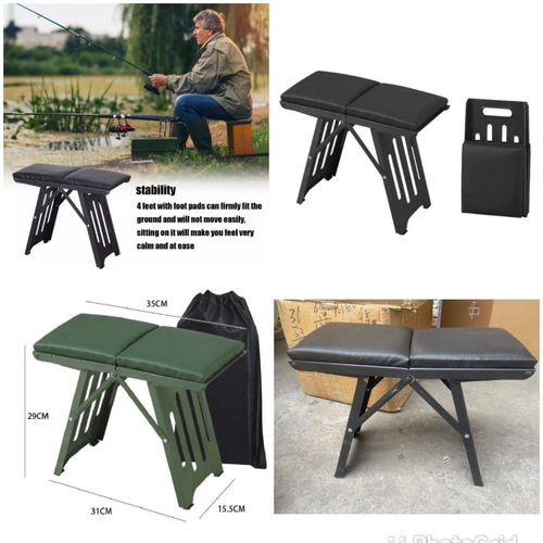 Steel Portable Folding Stool – Lightweight Collapsible Chair for Outdoor, Camping, Fishing, Travel, and Home