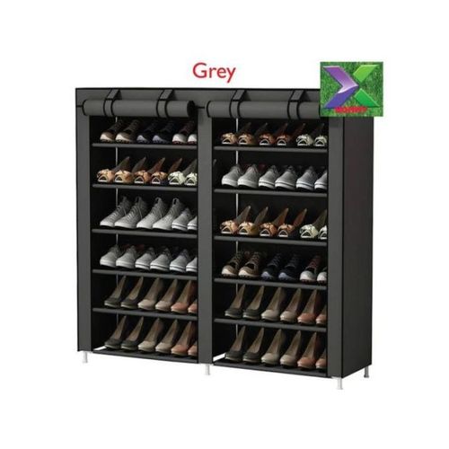 Shoe Rack 36 Pairs Grey