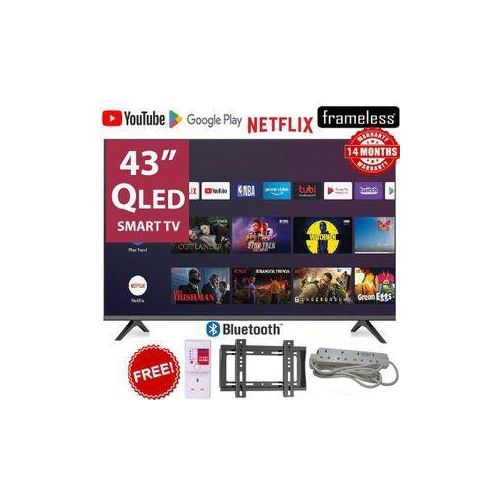 QLED TV FHD SMART ANDROID TV, ICAST,NETFLIX ,YOUTUBE TELEVISION INBUILT DECODER