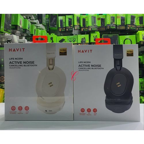 Havit H668BT Life NC01H Wireless ANC Headphones 80 Hours Of Power Elegant Beige Look Available Now