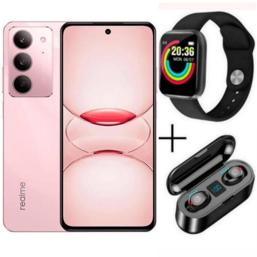 C75X, 6.67", 8GB RAM Upto 16GB RAM + 256GB ROM, 5600mAh,4G - Coral Pink + Free Quality Gifts