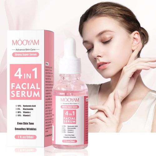 Strong Super Serum 4in1 Facial Serum (Hyaluronic Acid, Niacinamide, Vitamin C & Vitamin E) – 30ml