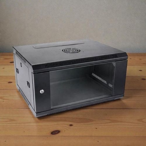 Reversible Front Door 6U Wall Mount Data Cabinet with Excellent Access & Removable Side Covers