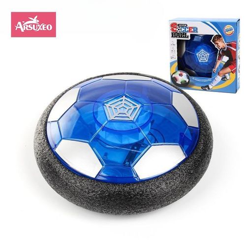 18cm Electric Soccer Ball Suspended Football Toys Soccer Gliding Air Cushion Floating Foam Football Kids Gift with LED Light