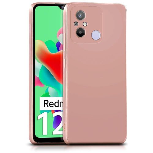 Soft Silicone Back Cover for Xiaomi Redmi 12C - Pink, anti-fingerprint, anti-scratch, durable silicone case