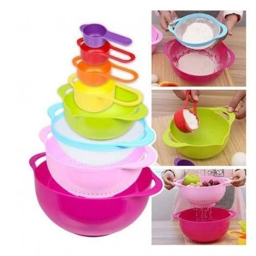 10 In 1 Measuring Bowl/sieve & Measuring Cups