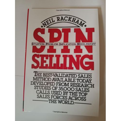 SPIN Selling Book By Neil Rackham