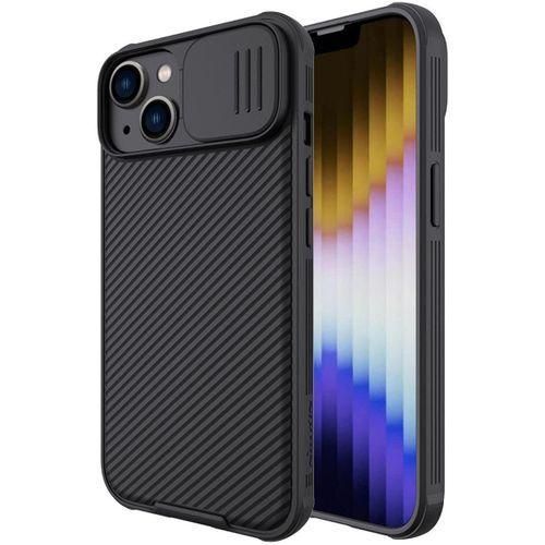 Nilkin Case For Apple IPhone 14 / IPhone 13 (6.1" Inch) CamShield Pro Camera Slider Double Layered Protection TPU + PC Black Color