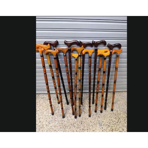Classic and Durable Mahogany Wooden Walking Stick