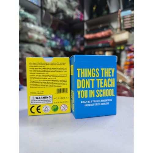 Things They Don’t Teach You in School Card Game – Fun & Educational Game