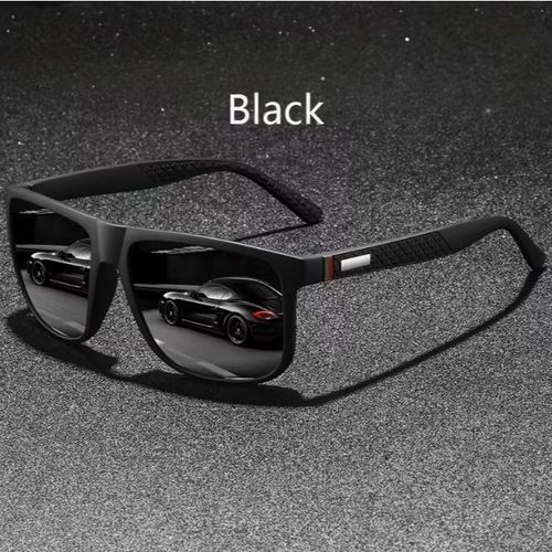 Vintage Check Pattern Square Glasses for Men & Women Anti-Glare, Full-Rim Rectangle Frames for Driving sunglasses