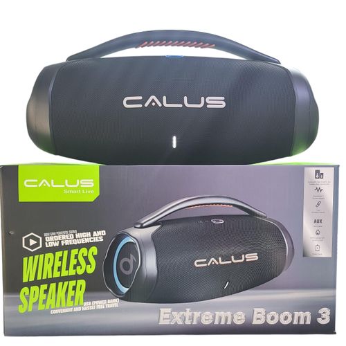 Extreme Boom 3 Waterproof Portable 80W Bluetooth Speaker – RGB Lights, TWS, Long-Lasting 4000mAh Battery, Powerbank & Hands-Free Mic