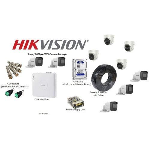 9 Full HD CCTV CAMERAS (2MP) Complete Package With Night Vision