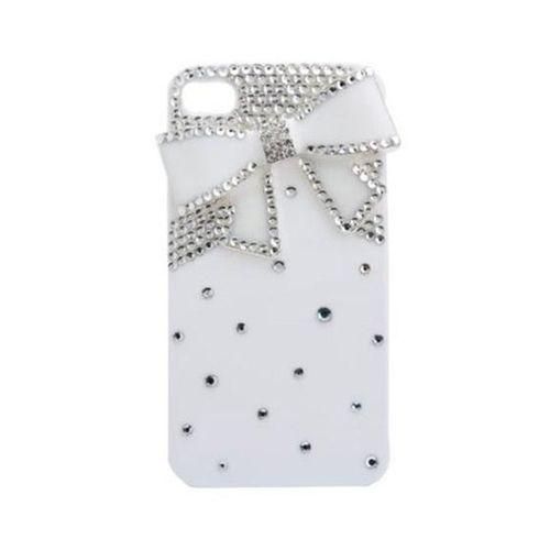 3D Bling Crystal Bow Case for Apple Iphone 4 and 4s