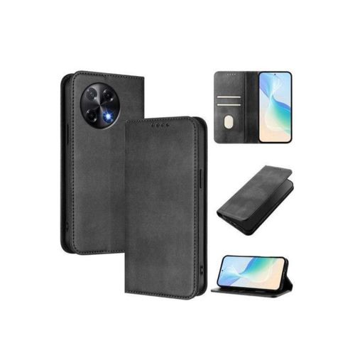 Retro leather flip for Camon 30s pro with card pockets