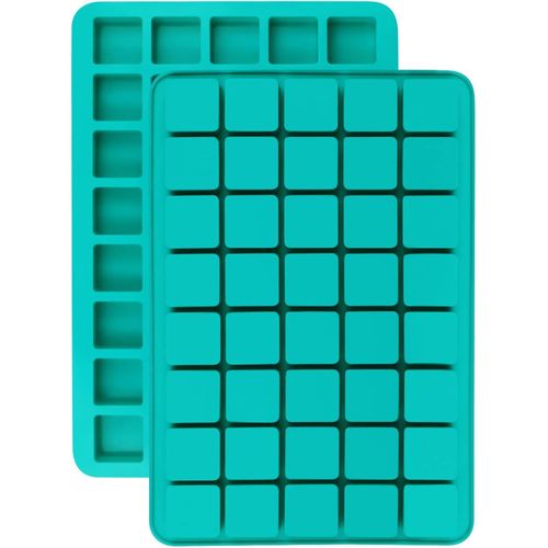 2 Pack 40-Cavity Square Caramel Candy Silicone Molds,Chocolate Forf Truffles, Keto Snacks, Whiskey Ice Cube Tray,Grid Fondant Mould,Hard Candy Pralines Gummy Jelly Mold