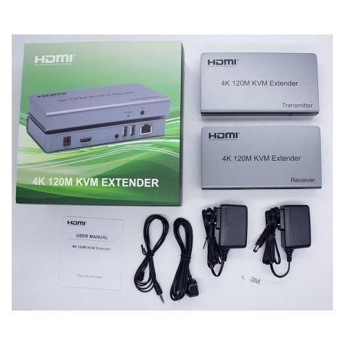 4K 120M Hdmi KVM Extender Over Cat 6 With Usb mouse