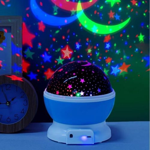 Projector star moon night light sky rotating operated LED night light lamp for children kids bedroom gifts