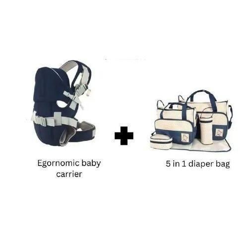Baby Travel Bundle baby carrier and 5 in 1 diaper bag
