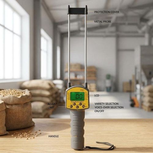 Digital Grain Moisture Meter Hygrometer Use for Corn Wheat Rice Bean Peanut Grain Measurement Moisture Humidity Tester