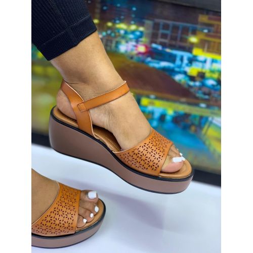 Platform Wedge Slingback Sandals