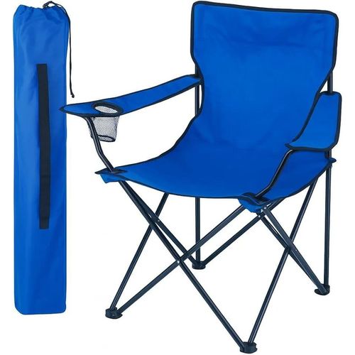 Camping Chair metallic frame waterproof (Black, Red, Navy Blue, Junge green)